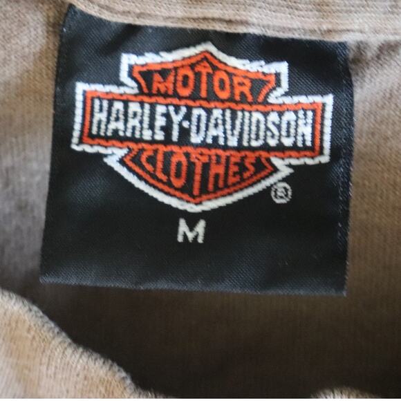 Vintage 90s 1991 3D Emblem Harley Davidson Motorcycle T-shirt Size Medium - Picture 7 of 9